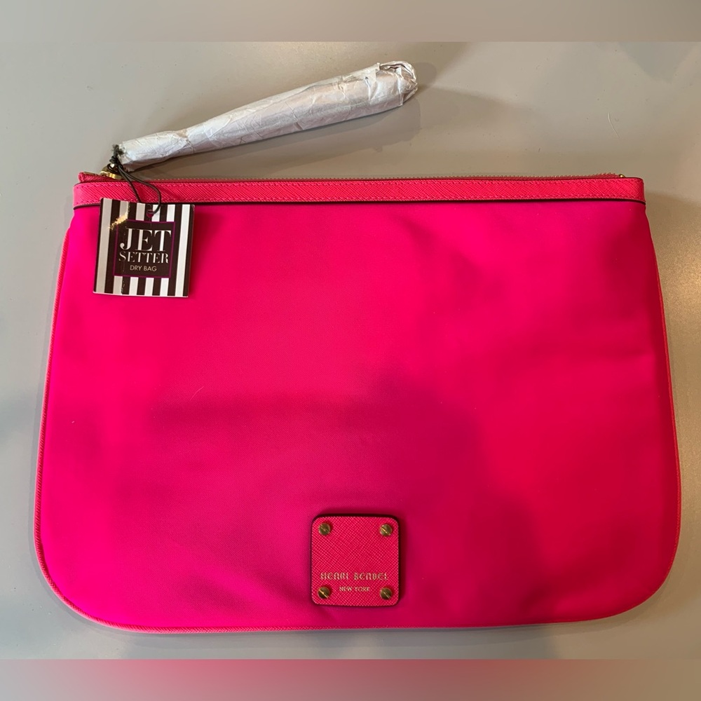 Henri Bendel Jetsetter Dry Bag, Neon Pink, NWT